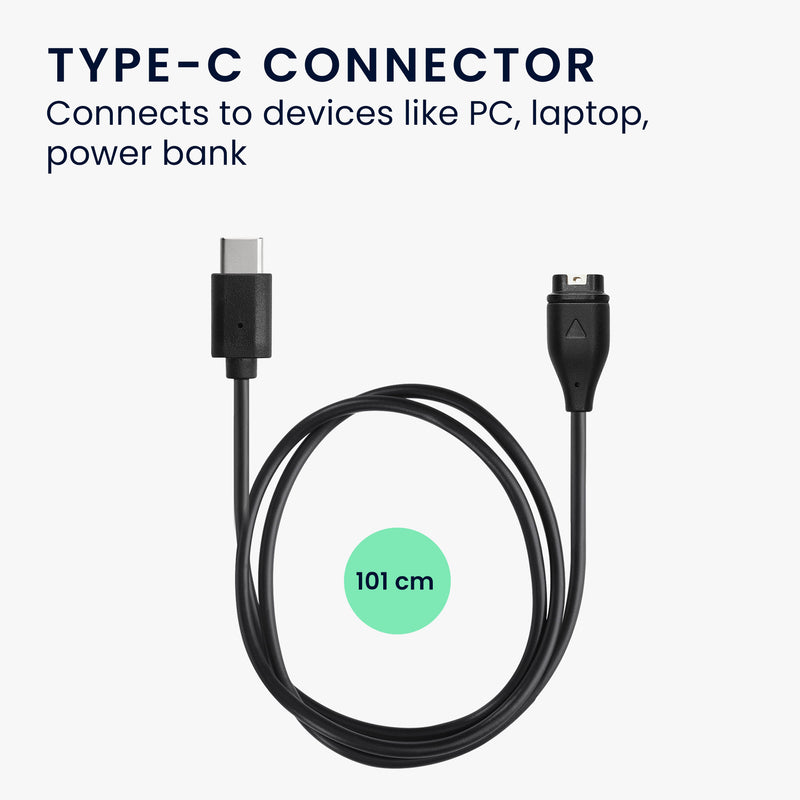 kwmobile USB C Ladekabel kompatibel mit Garmin Forerunner 55 Kabel Charger Smart Watch Ersatzkabel Fitnesstracker Aufladekabel