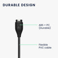 kwmobile USB C Ladekabel kompatibel mit Garmin Forerunner 55 Kabel Charger Smart Watch Ersatzkabel Fitnesstracker Aufladekabel