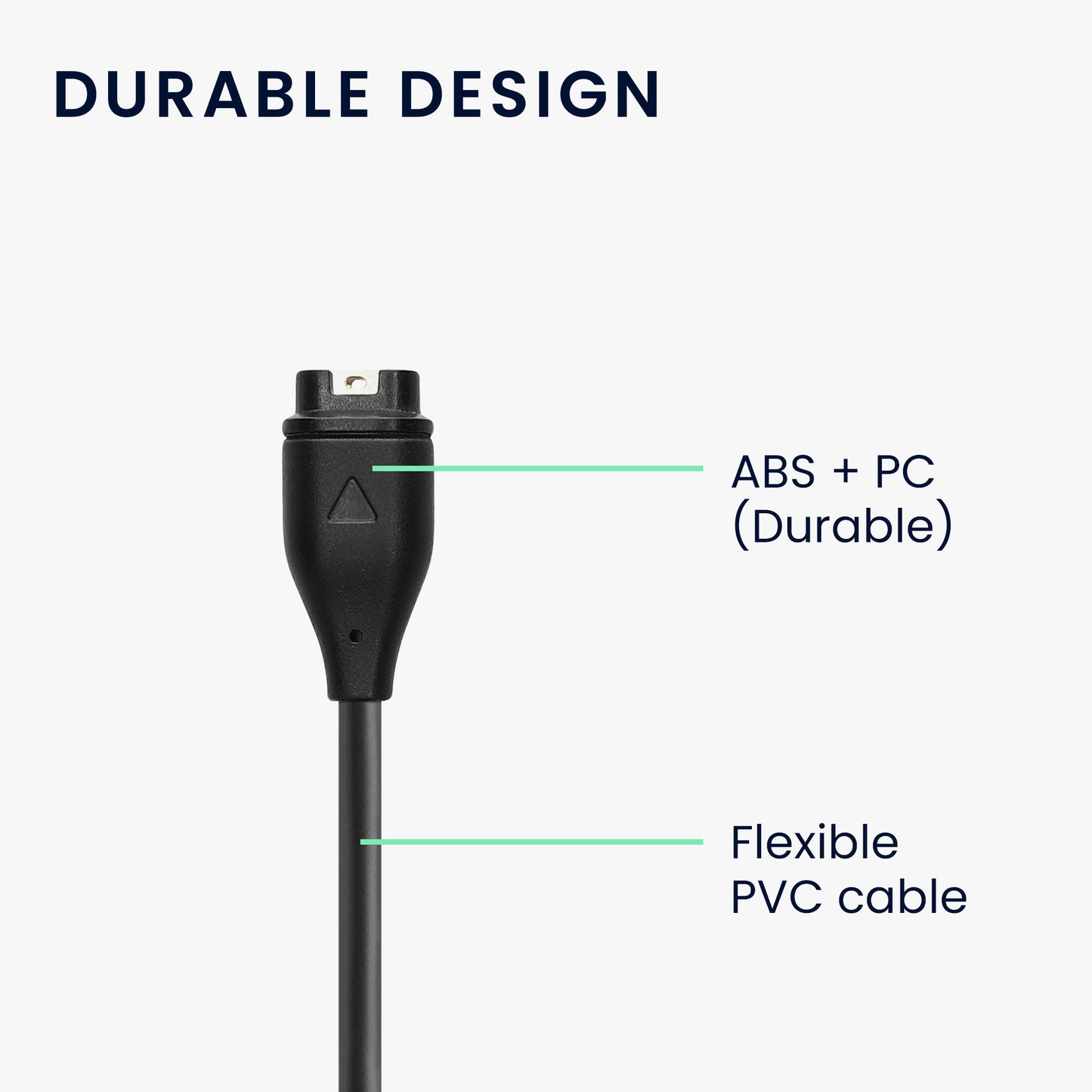 kwmobile USB C Ladekabel kompatibel mit Garmin Forerunner 55 Kabel Charger Smart Watch Ersatzkabel Fitnesstracker Aufladekabel