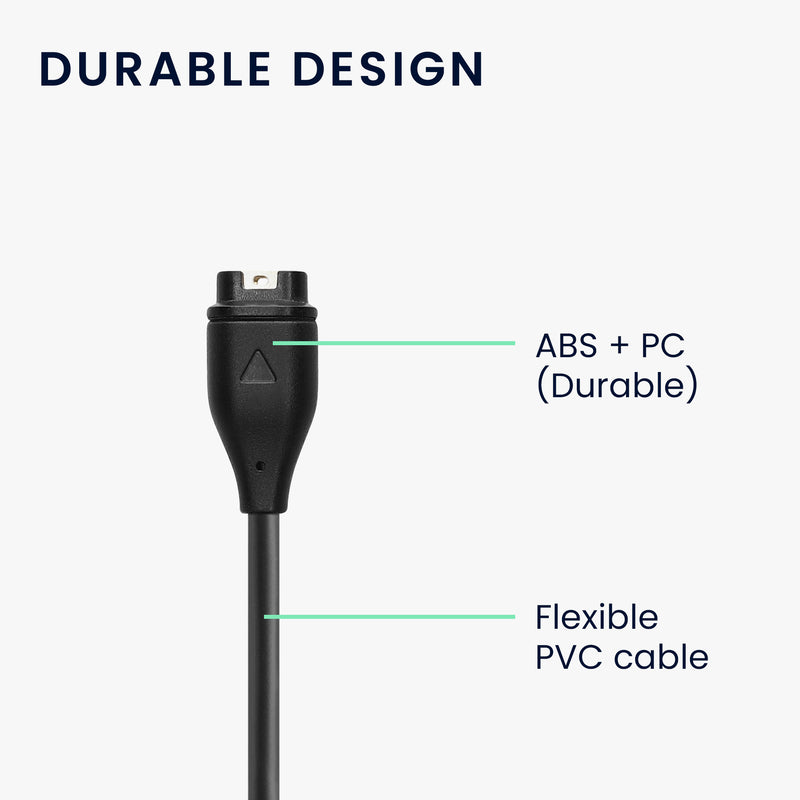 kwmobile USB C Ladekabel kompatibel mit Garmin Forerunner 55 Kabel Charger Smart Watch Ersatzkabel Fitnesstracker Aufladekabel