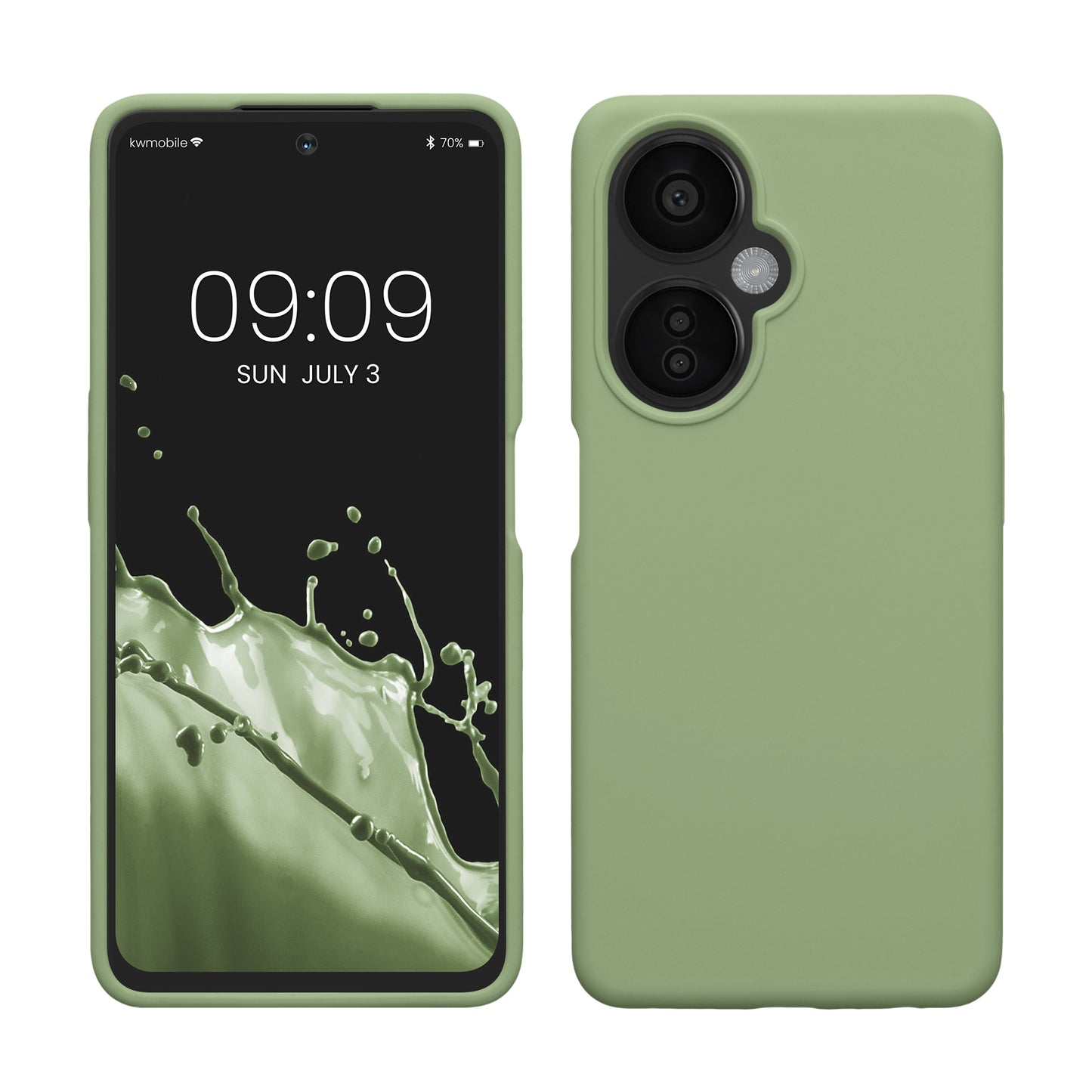 kwmobile Handyhülle für OnePlus Nord CE 3 Lite 5G / Nord N30 5G Hülle - Case - Kabelloses Laden - Schutzhülle Cover