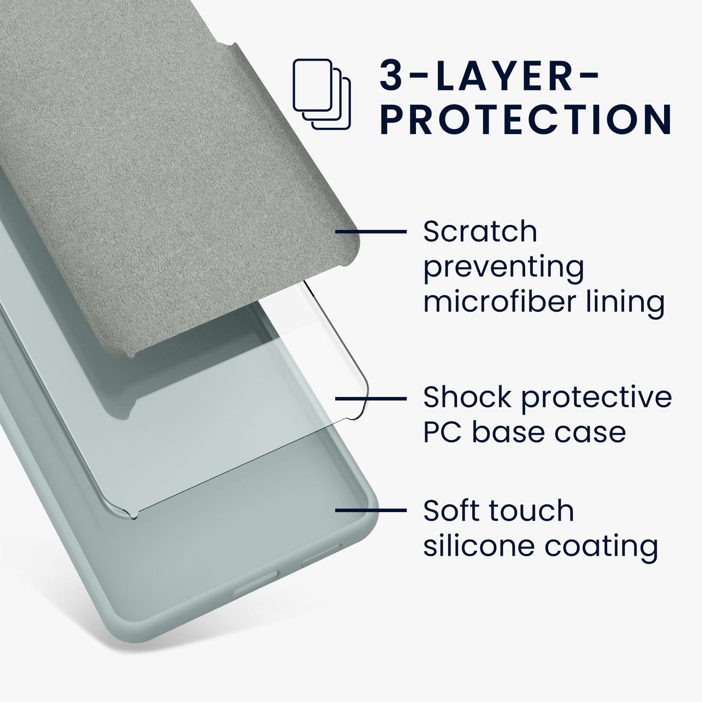 kwmobile Handyhülle für OnePlus Nord CE 3 Lite 5G / Nord N30 5G Hülle - Case - Kabelloses Laden - Schutzhülle Cover