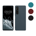 kwmobile Hülle kompatibel mit Sony Xperia 1 V Hülle - weiches TPU Silikon Case - Cover geeignet für kabelloses Laden - Petrol matt Petrol matt  