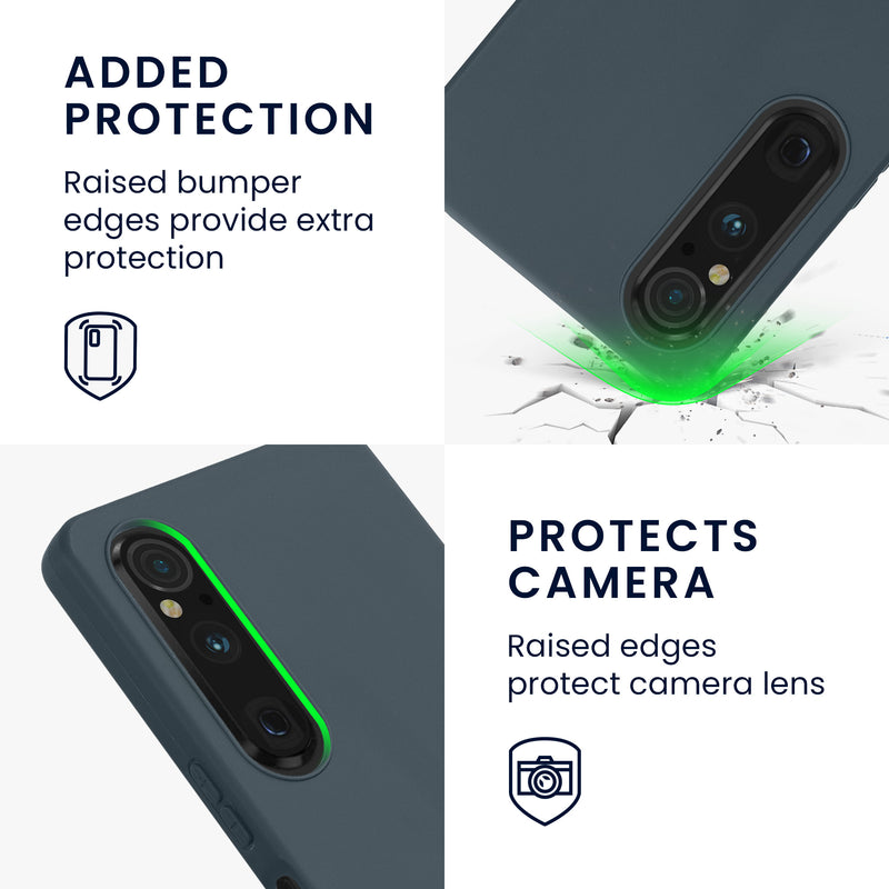 kwmobile Handyhülle für Sony Xperia 1 V Hülle Kabelloses Laden Schutzhülle Cover