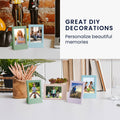 kwmobile Mini Bilderrahmen Set - Fotorahmen für Sofortbildkamera Fotos - Bilder Rahmen aus Kunststoff mit Standfunktion