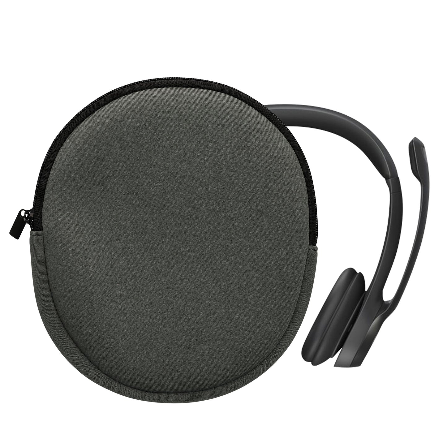 kwmobile Kopfhörer Tasche für H390 - Kopfhörer Case - Hülle Reise Beutel für Headset Headphones - Weiche Over Ear Schutzhülle