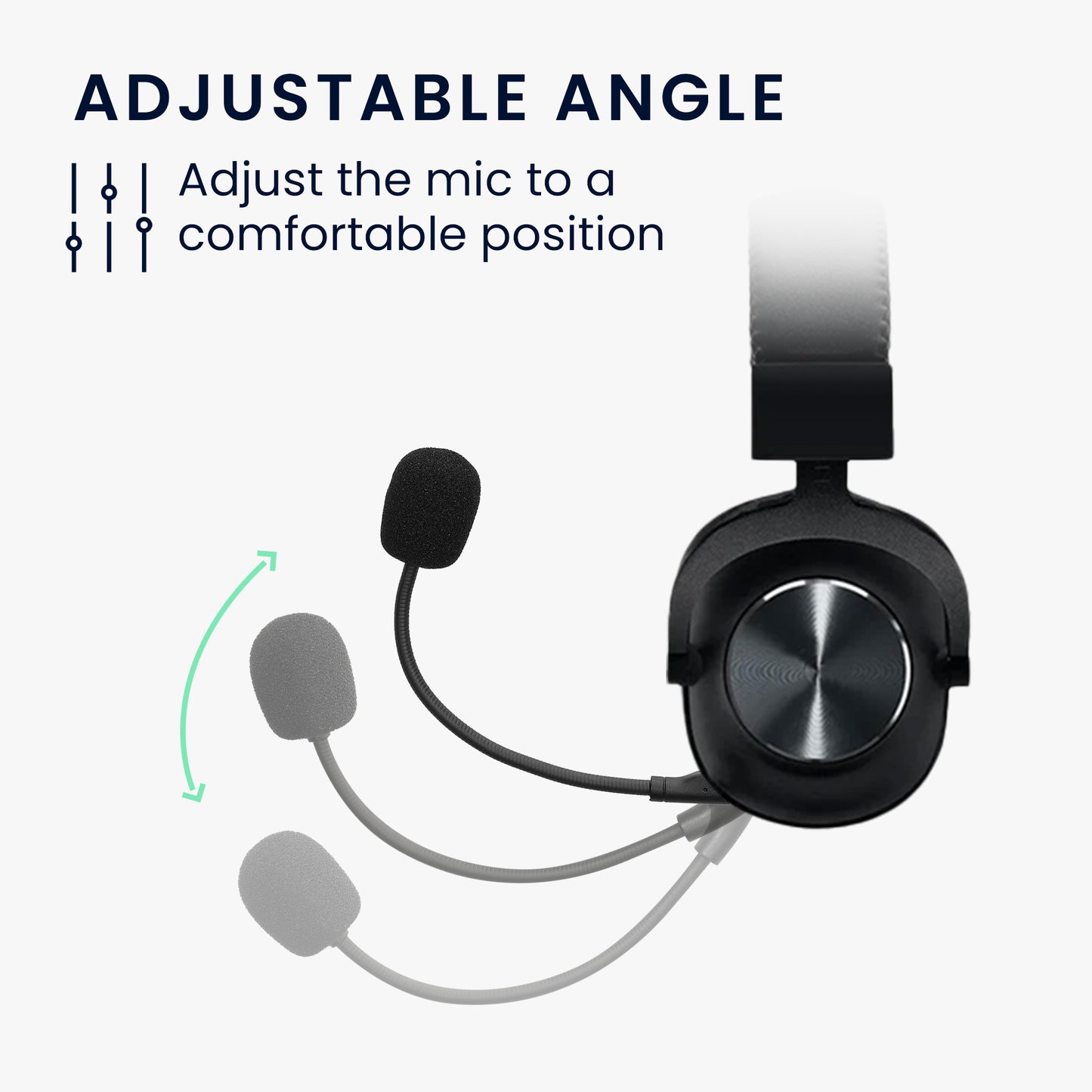 kwmobile Ersatz Kopfhörer Mikrofon kompatibel mit Logitech G Pro X Headset - Gaming Headphones Mikrofon mit 3,5 mm Klinkenstecker