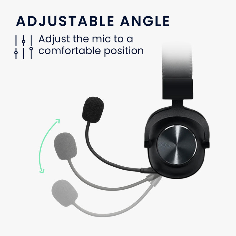 kwmobile Ersatz Kopfhörer Mikrofon kompatibel mit Logitech G Pro X Headset - Gaming Headphones Mikrofon mit 3,5 mm Klinkenstecker