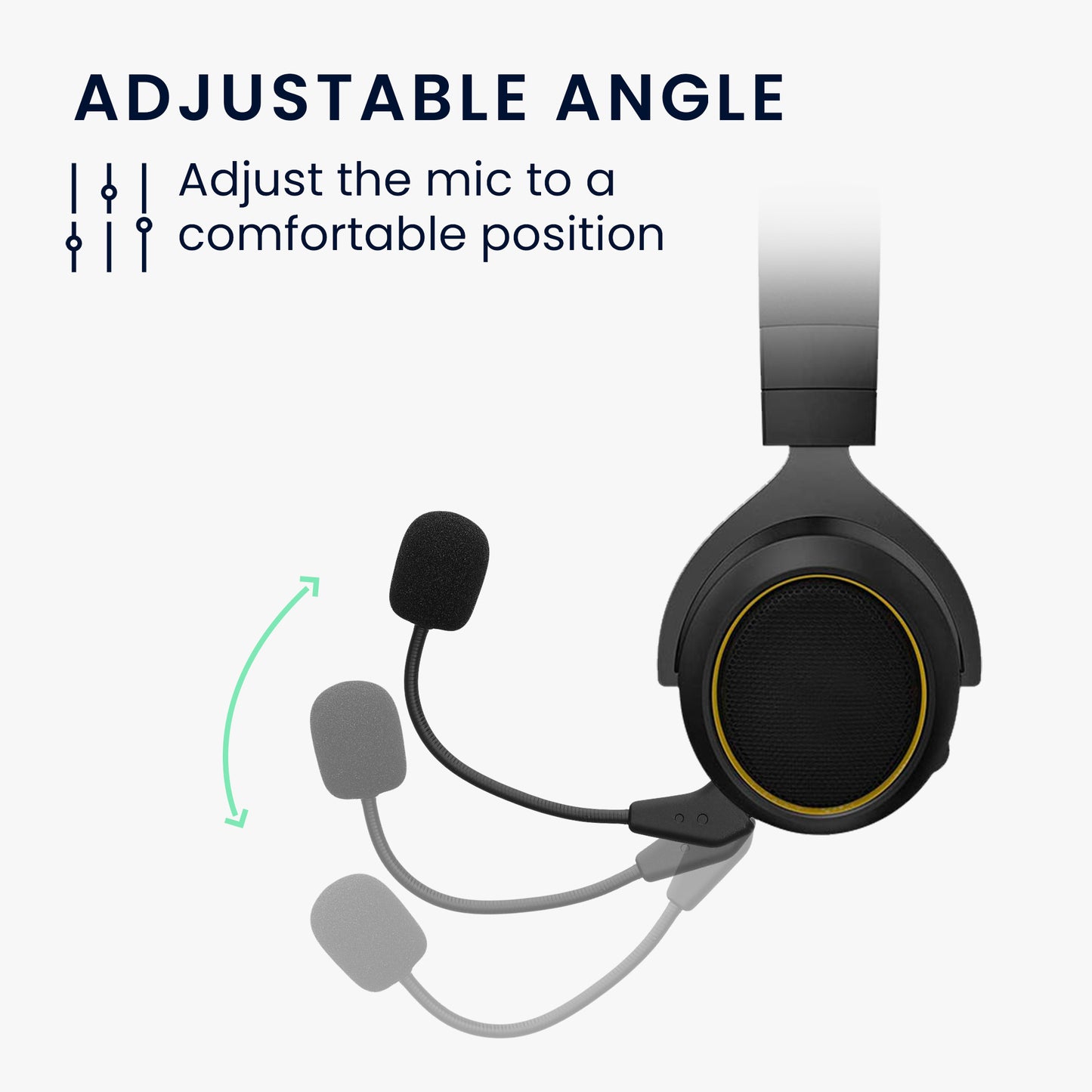 kwmobile Ersatz Kopfhörer Mikrofon kompatibel mit Corsair HS50 HS60 HS60 Pro HS70 HS70 Pro HS75 Headset - Gaming Headphones Mikrofon mit 3,5 mm Klinkenstecker