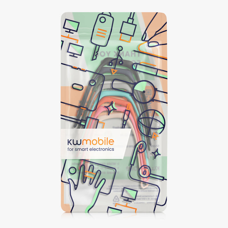 kwmobile Sportarmband kompatibel mit Oppo Band Smartwatch Armband Großes Set