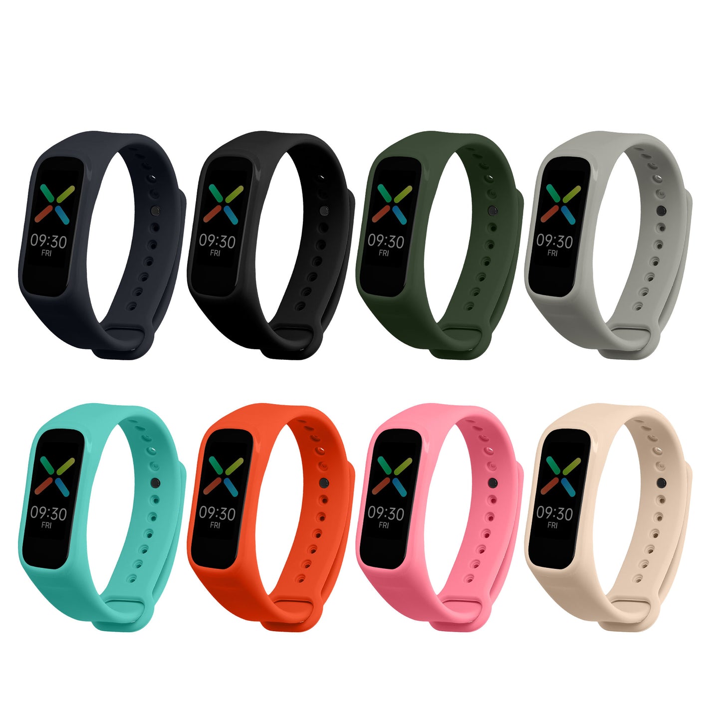 kwmobile Sportarmband kompatibel mit Oppo Band Smartwatch Armband Großes Set