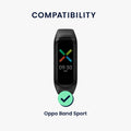kwmobile Sportarmband kompatibel mit Oppo Band Smartwatch Armband Großes Set