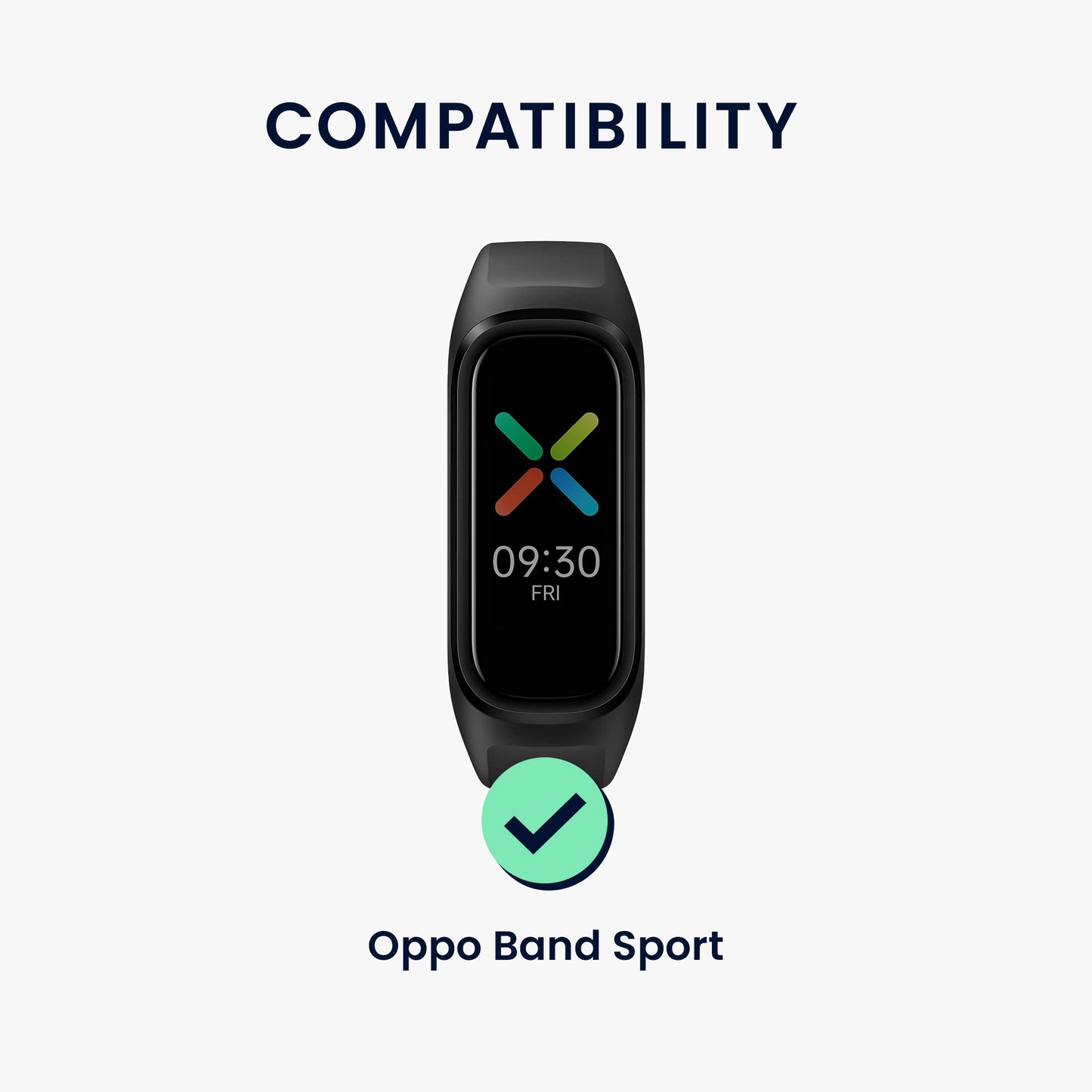 kwmobile Sportarmband kompatibel mit Oppo Band Smartwatch Armband Großes Set