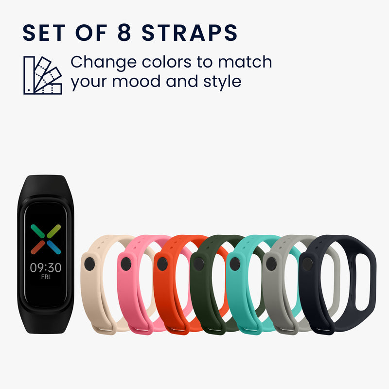kwmobile Sportarmband kompatibel mit Oppo Band Smartwatch Armband Großes Set