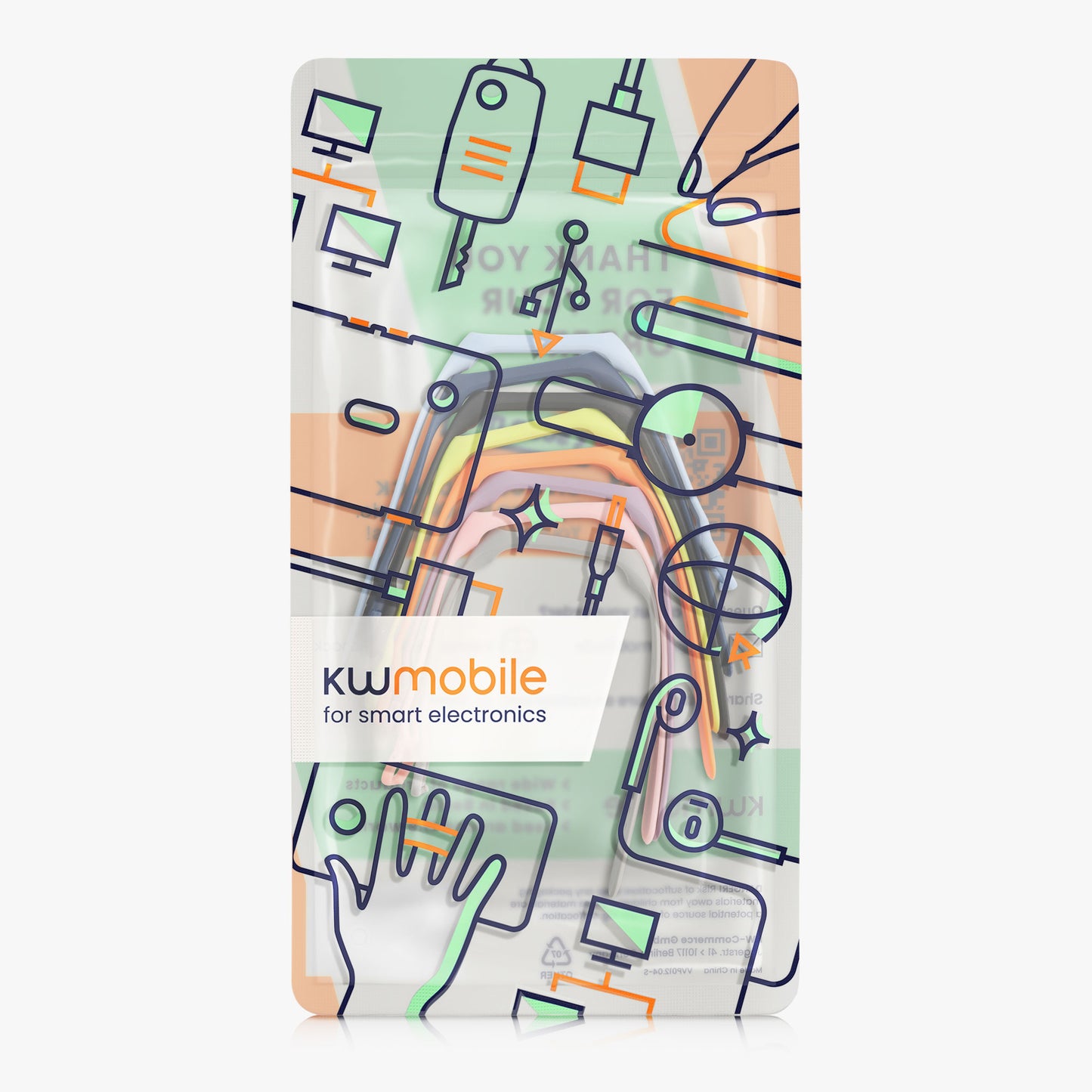 kwmobile Sportarmband kompatibel mit Samsung Galaxy Fit 2 Armband Großes Set Smartwatch Armband