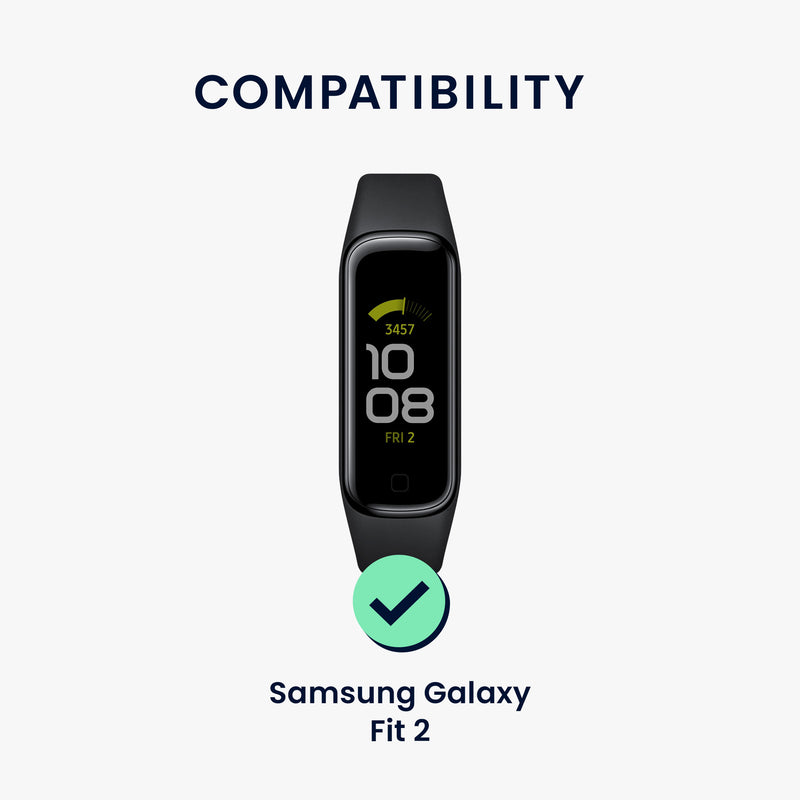 kwmobile Sportarmband kompatibel mit Samsung Galaxy Fit 2 Armband Großes Set Smartwatch Armband