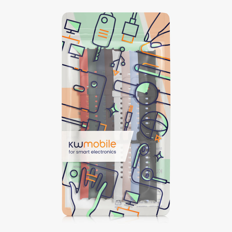kwmobile Sportarmband kompatibel mit Huawei Band 4 Armband Großes Set Smartwatch Armband