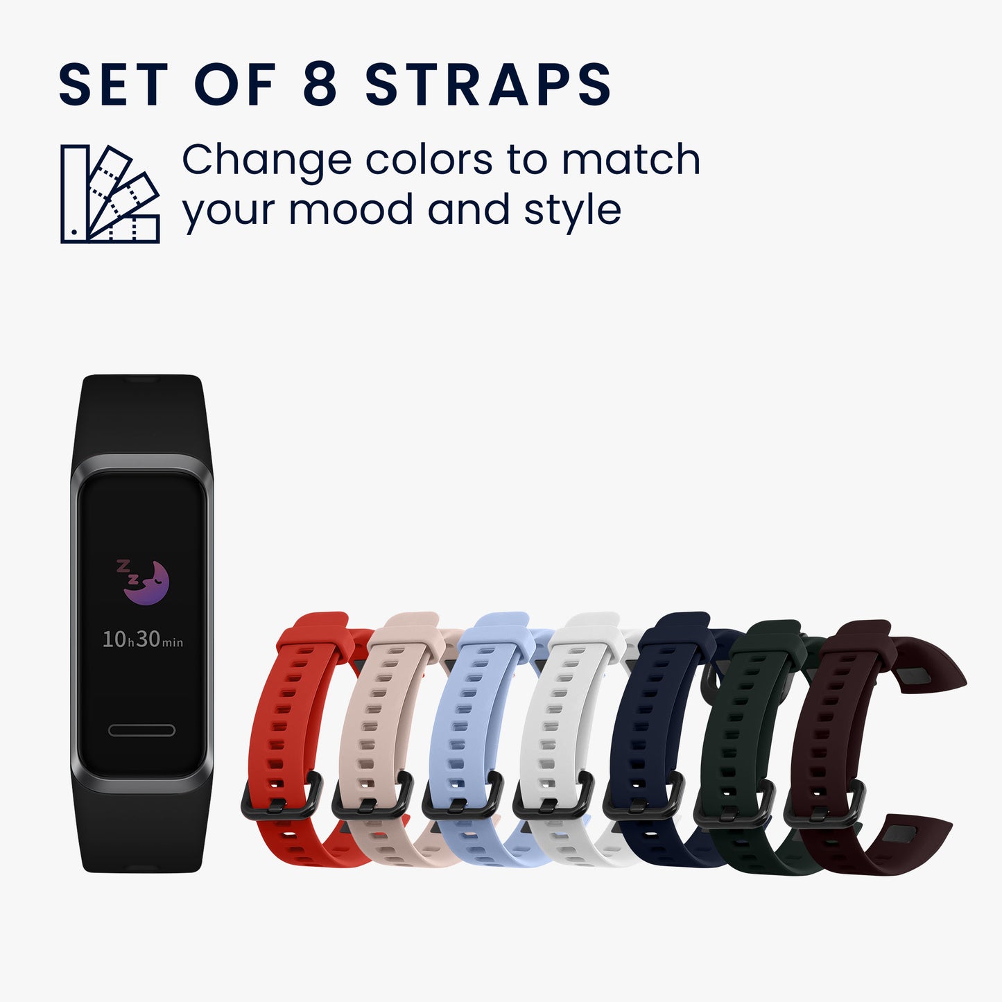 kwmobile Sportarmband kompatibel mit Huawei Band 4 Armband Großes Set Smartwatch Armband