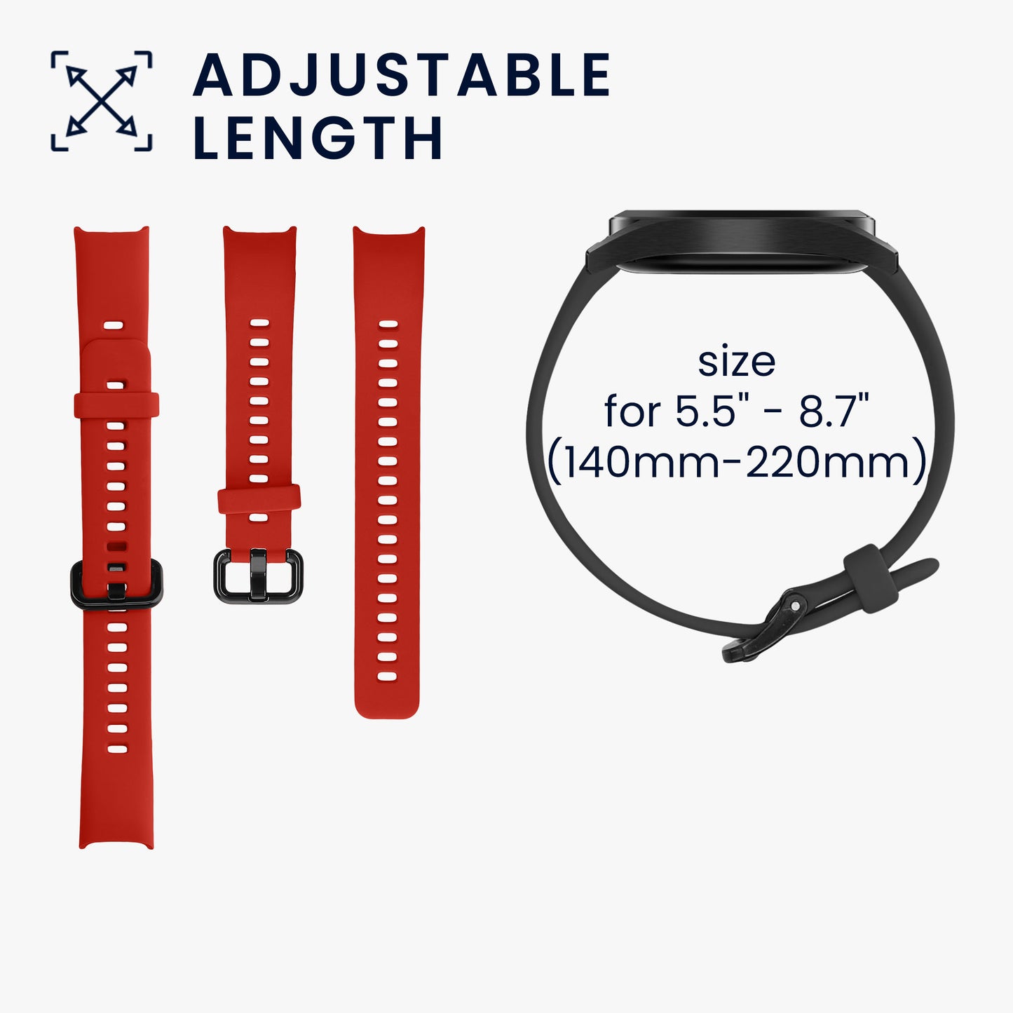 kwmobile Sportarmband kompatibel mit Huawei Band 4 Armband Großes Set Smartwatch Armband