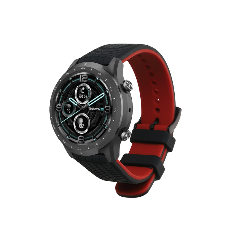 kwmobile Silikon Uhrenarmband für Ticwatch Pro 3 Ultra / Pro 3 / S2 / GTX Armband Ersatzarmband für Fitnesstracker Wechselarmband Smartwatch