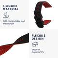 kwmobile Silikon Uhrenarmband für Ticwatch Pro 3 Ultra / Pro 3 / S2 / GTX Armband Ersatzarmband für Fitnesstracker Wechselarmband Smartwatch