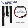 kwmobile Silikon Uhrenarmband für Ticwatch Pro 3 Ultra / Pro 3 / S2 / GTX Armband Ersatzarmband für Fitnesstracker Wechselarmband Smartwatch