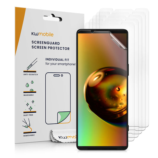 6x Folie kristallklar für Sony Xperia 1 V - Kristallklar - Displayschutz