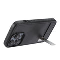 kwmobile Hülle kompatibel mit Apple iPhone 14 Pro Case mit TPU Bumper Handy Cover mit ausklappbarem Ständer