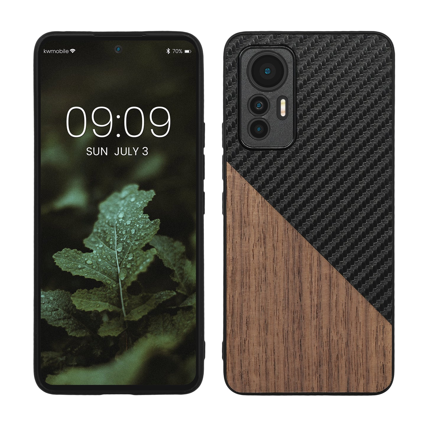 kwmobile Hülle kompatibel mit Xiaomi 12 Lite 5G - Handyhülle - Handy Schutzhülle - Smartphone Cover - Dunkelbraun Dunkelbraun  [dsg01]