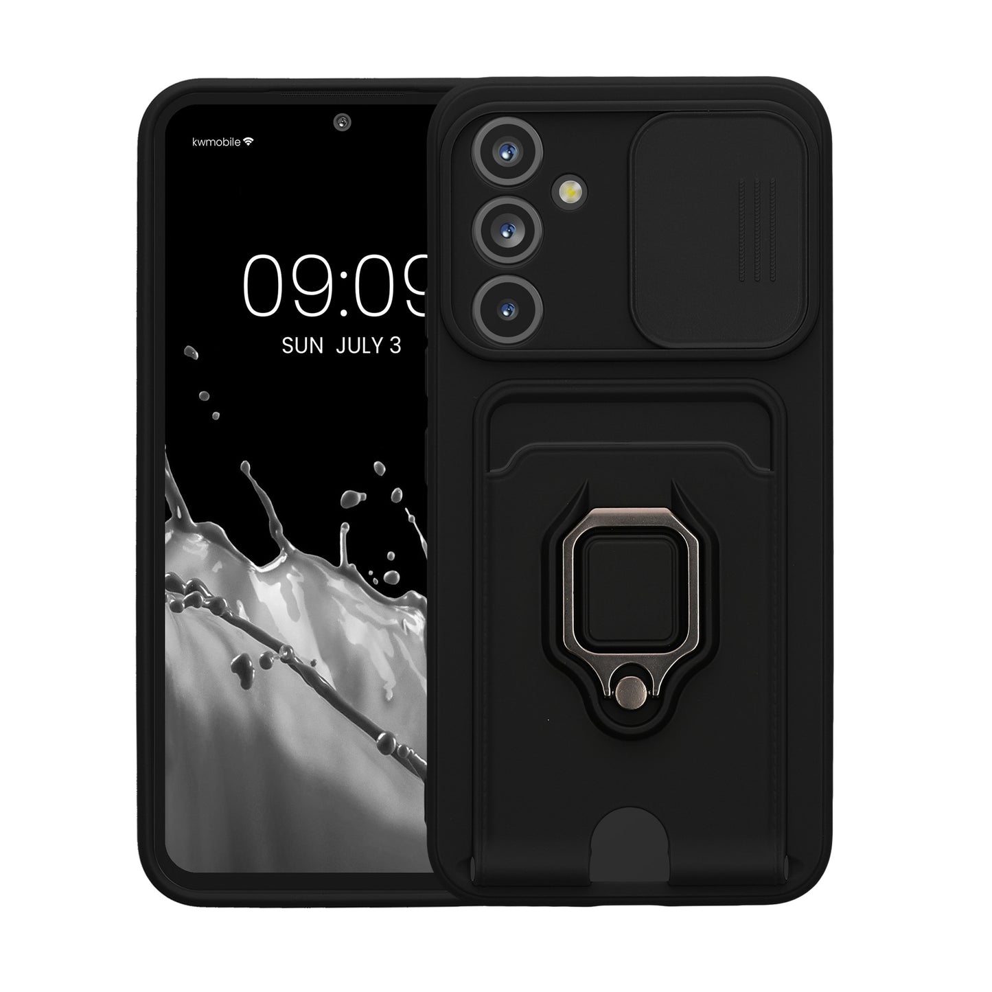 kwmobile Handyhülle kompatibel mit Samsung Galaxy A54 5G - Softcase mit Kameraschutz - Kartenfach