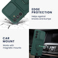 kwmobile Handyhülle kompatibel mit Samsung Galaxy A54 5G - Softcase mit Kameraschutz - Kartenfach