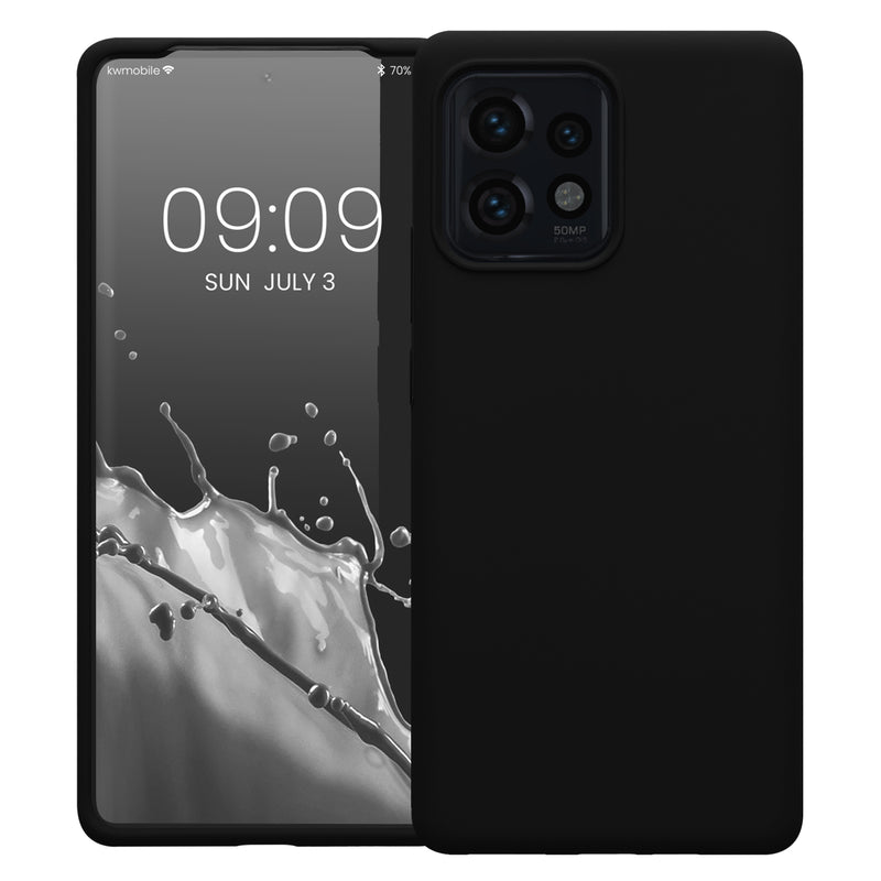 kwmobile Handyhülle für Motorola Edge 40 Pro / Edge+ (2023) Hülle - Case Silikon - Kabelloses Laden - Schutzhülle Cover