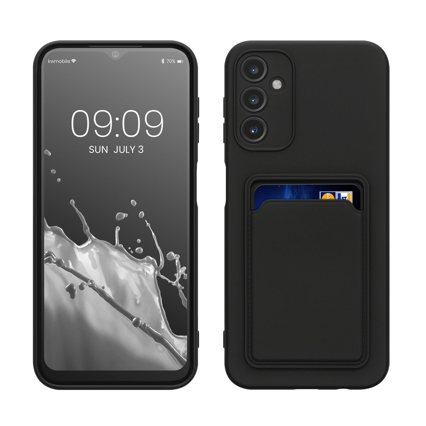 kwmobile Handyhülle kompatibel mit Samsung Galaxy A14 5G Hülle mit Fach für Karten