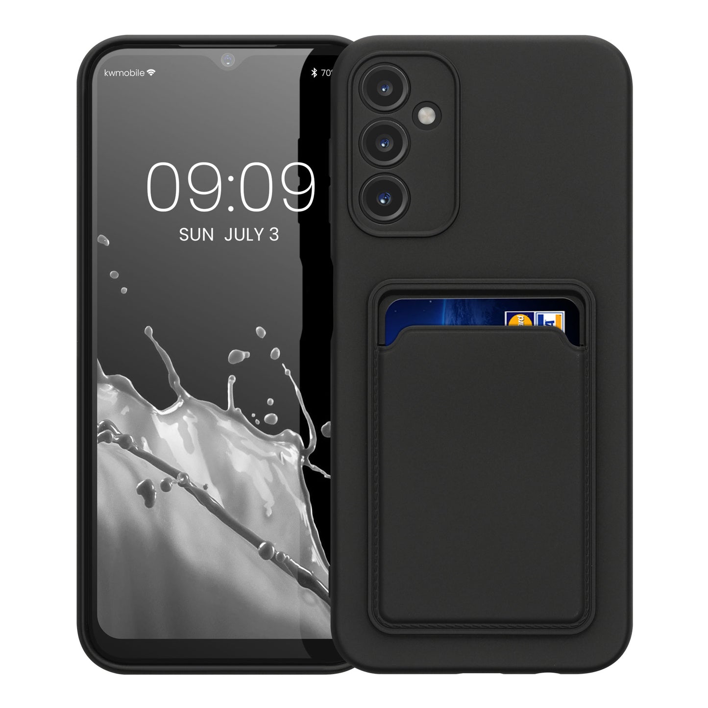 kwmobile Handyhülle kompatibel mit Samsung Galaxy A14 5G Hülle mit Fach für Karten