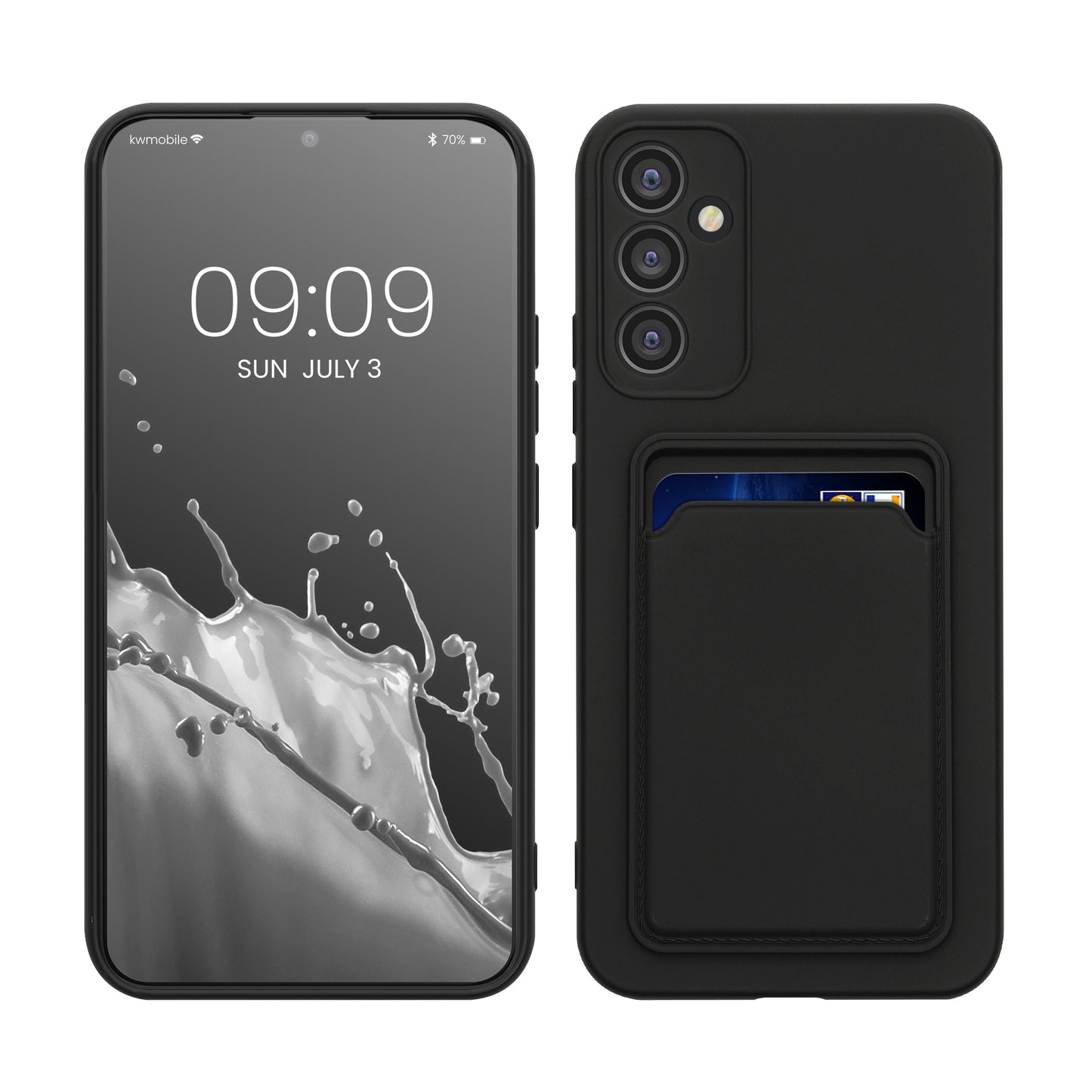 kwmobile Handyhülle kompatibel mit Samsung Galaxy A34 5G - Handy Cover mit Fach für Karten