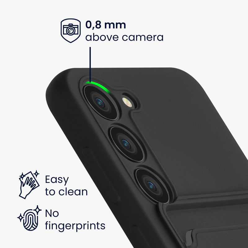 kwmobile Handyhülle kompatibel mit Samsung Galaxy S23 Hülle - Handy Cover mit Fach für Karten