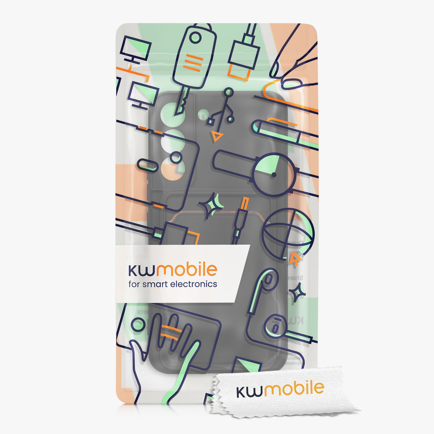 kwmobile Handyhülle kompatibel mit Samsung Galaxy S22 Hülle - Handy Cover mit Fach für Karten
