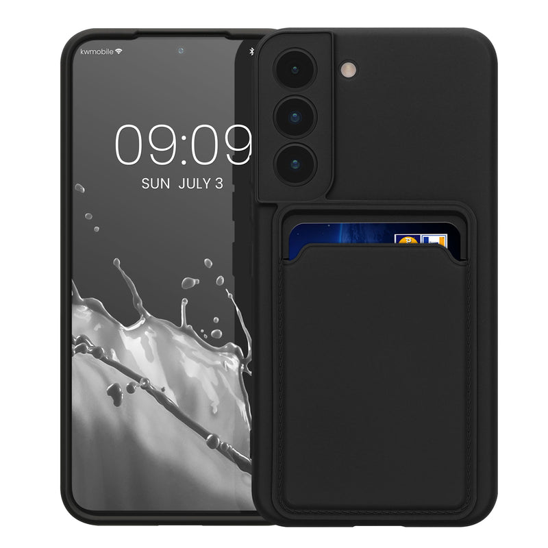 kwmobile Handyhülle kompatibel mit Samsung Galaxy S22 Hülle - Handy Cover mit Fach für Karten