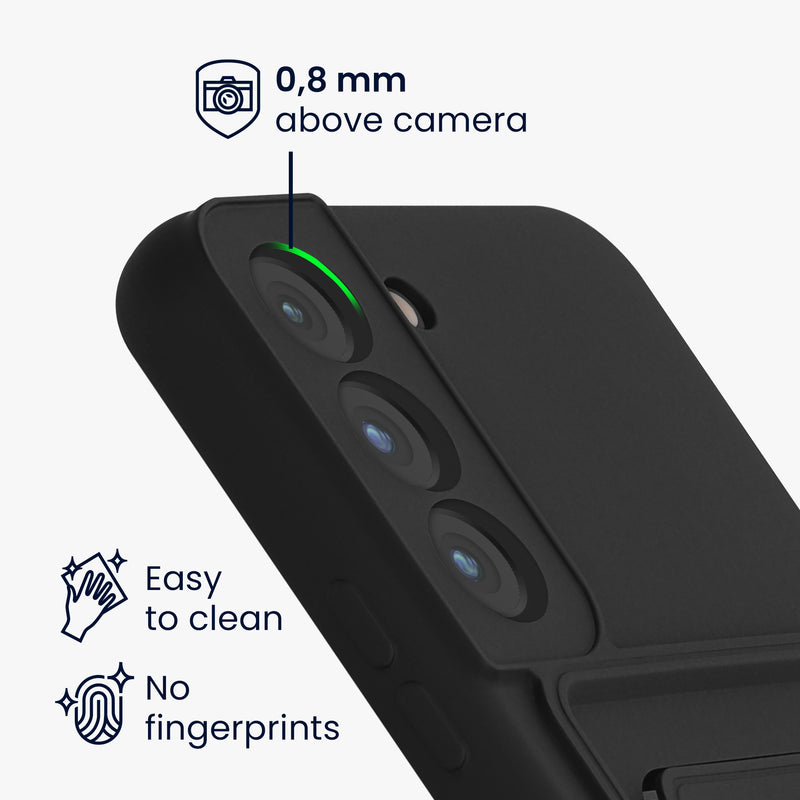 kwmobile Handyhülle kompatibel mit Samsung Galaxy S22 Hülle - Handy Cover mit Fach für Karten