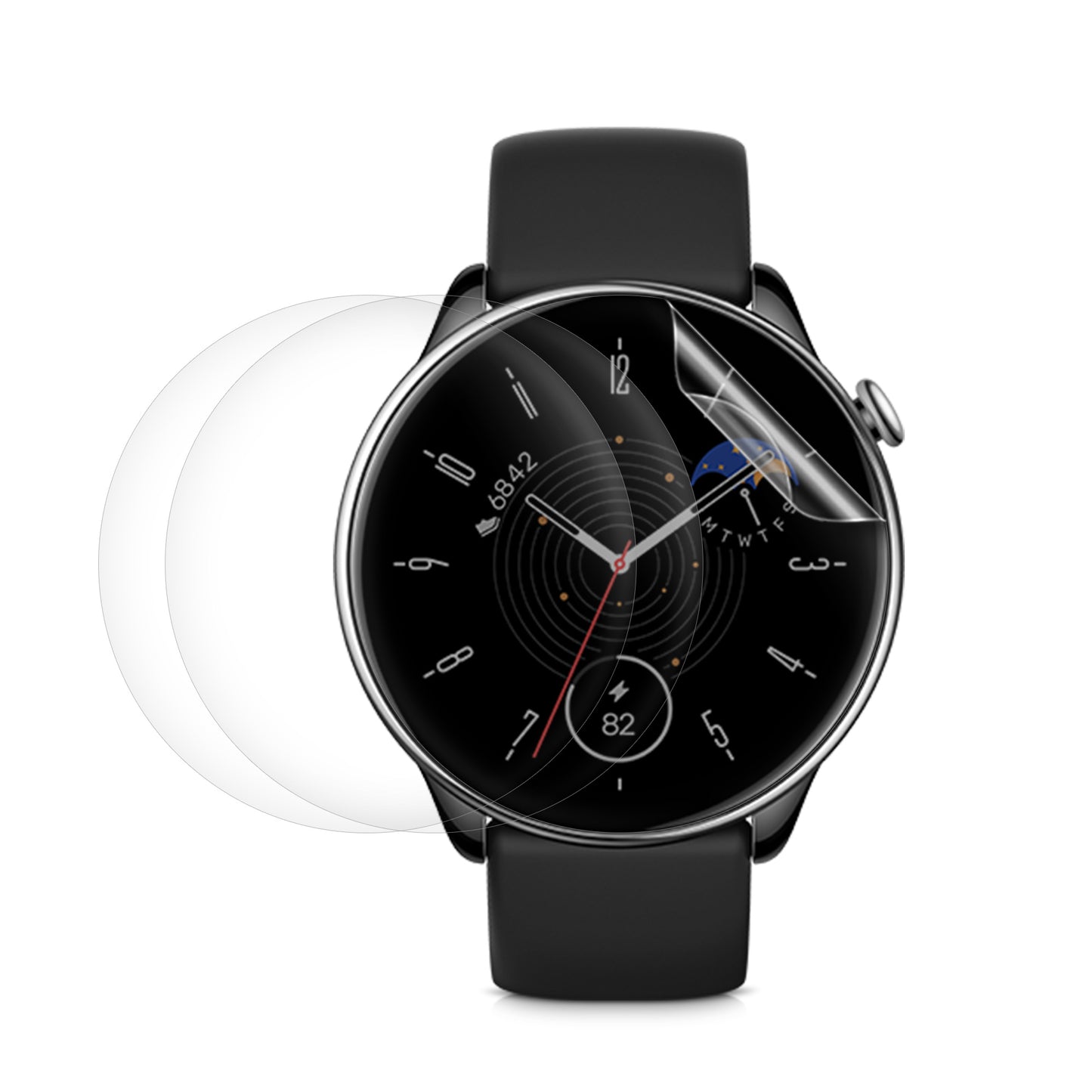 kwmobile Displayschutzfolie kompatibel mit Huami Amazfit GTR Mini Schutzfolie für Fitness Tracker Displayschutz