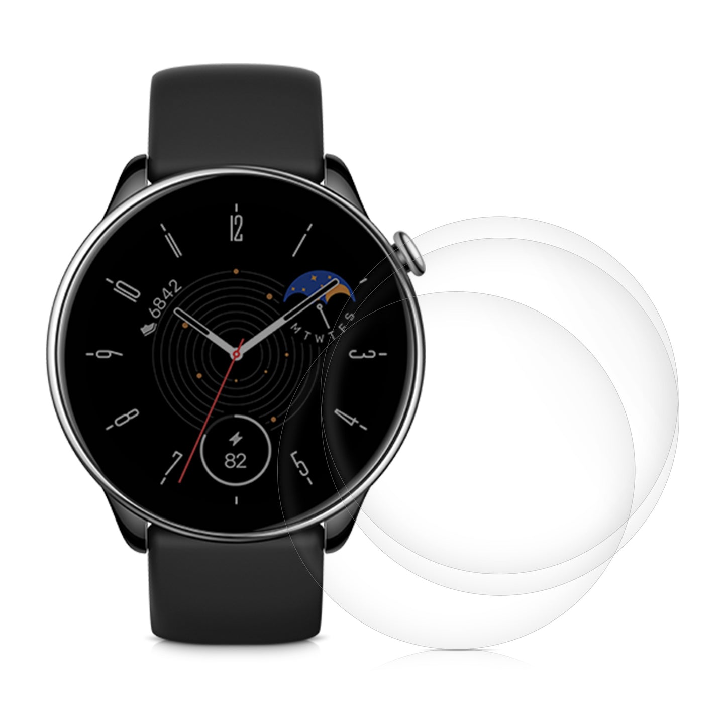 kwmobile Displayschutzfolie kompatibel mit Huami Amazfit GTR Mini Schutzfolie für Fitness Tracker Displayschutz