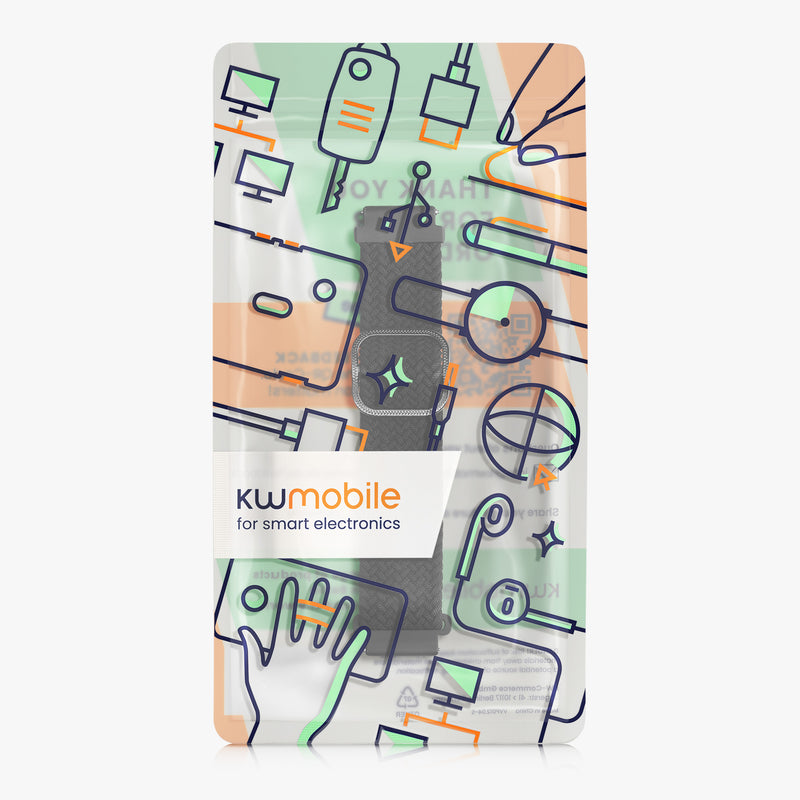 kwmobile Armband kompatibel mit Huami Amazfit GTR Mini / GTS 4 Mini / GTS 3 / Amazfit Active 2 / Active Edge Fitnesstracker Sportarmband Band Innenmaße von