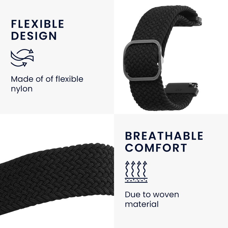 kwmobile Armband kompatibel mit Huami Amazfit GTR Mini / GTS 4 Mini / GTS 3 / Amazfit Active 2 / Active Edge Fitnesstracker Sportarmband Band Innenmaße von