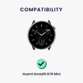kwmobile Armband kompatibel mit Huami Amazfit GTR Mini / GTS 4 Mini / GTS 3 / Amazfit Active 2 / Active Edge Fitnesstracker Sportarmband Band Innenmaße von