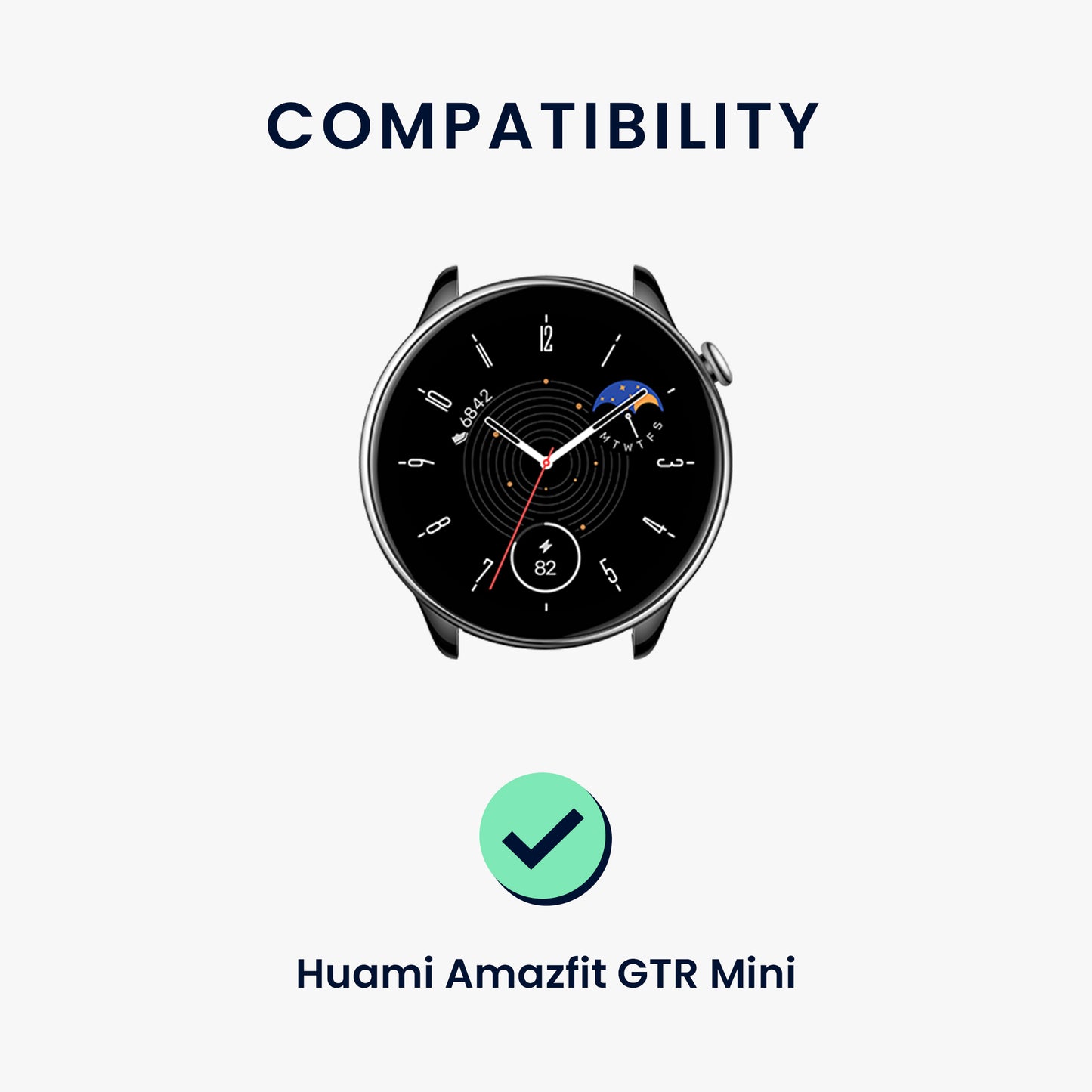 kwmobile Armband kompatibel mit Huami Amazfit GTR Mini / GTS 4 Mini / GTS 3 / Amazfit Active 2 / Active Edge Fitnesstracker Sportarmband Band Innenmaße von