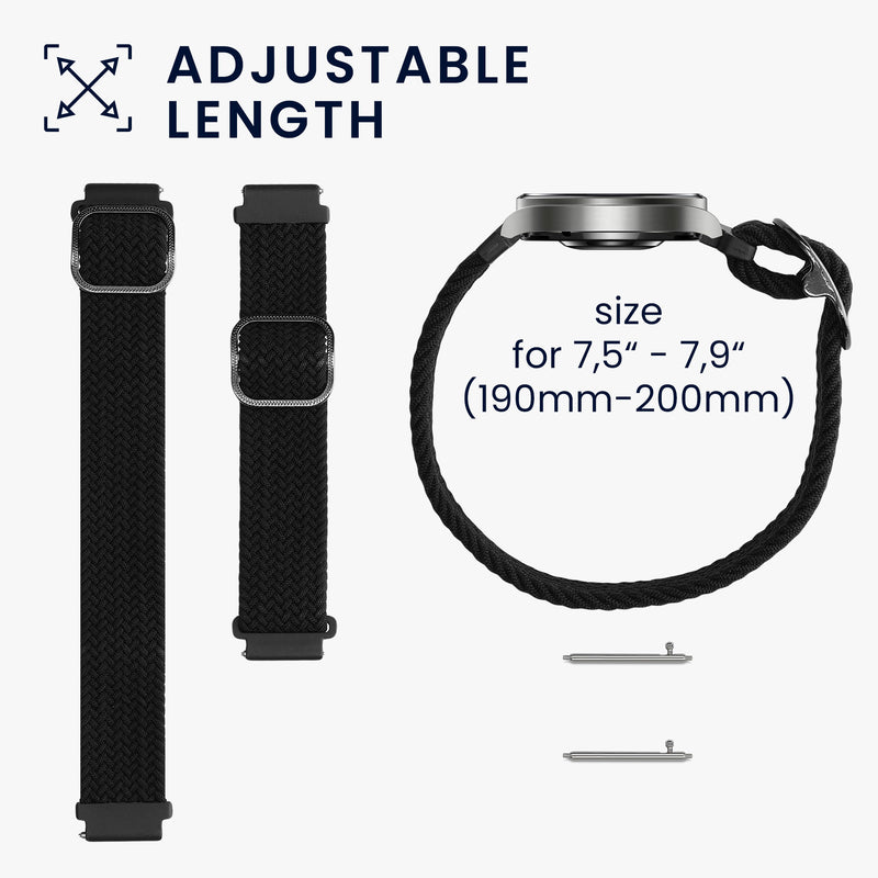 kwmobile Armband kompatibel mit Huami Amazfit GTR Mini / GTS 4 Mini / GTS 3 / Amazfit Active 2 / Active Edge Fitnesstracker Sportarmband Band Innenmaße von
