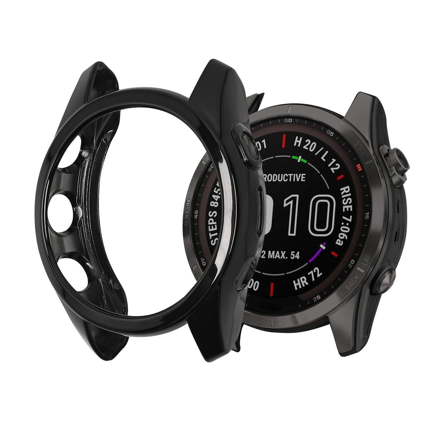 kwmobile Schutzhülle kompatibel mit Garmin Fenix 7S / Fenix 7S Solar - Fitness Tracker Gehäuse Abdeckung Cover