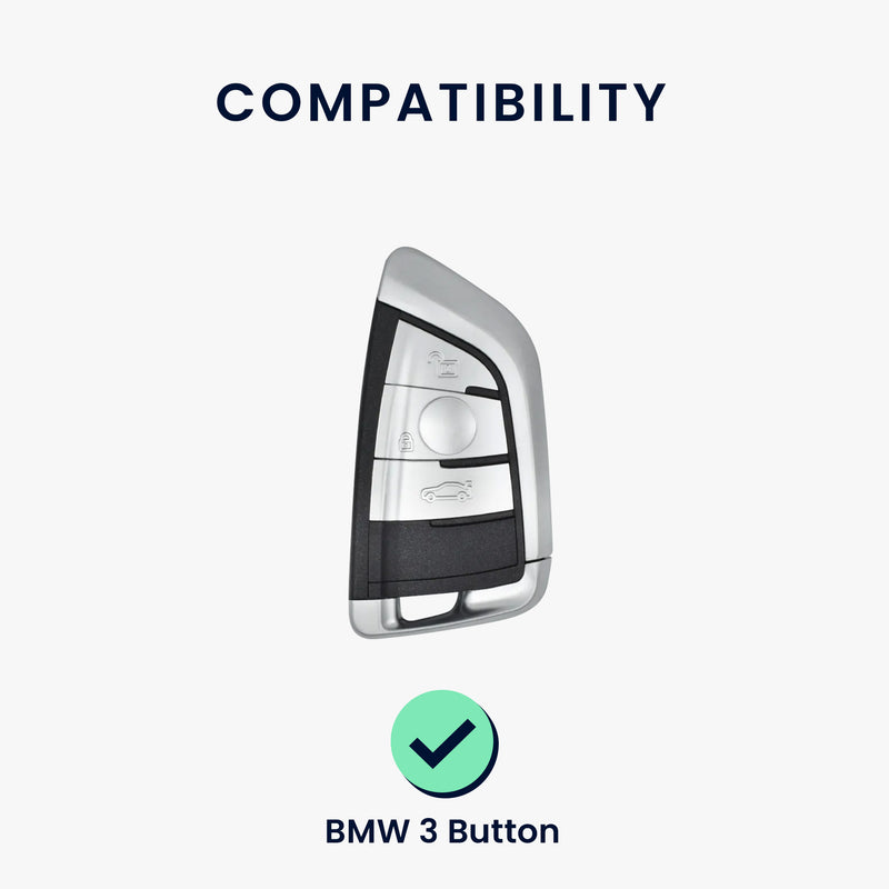 kwmobile Autoschlüssel Schutzhülle kompatibel mit BMW 3-Tasten Smart Key Autoschlüssel Hülle