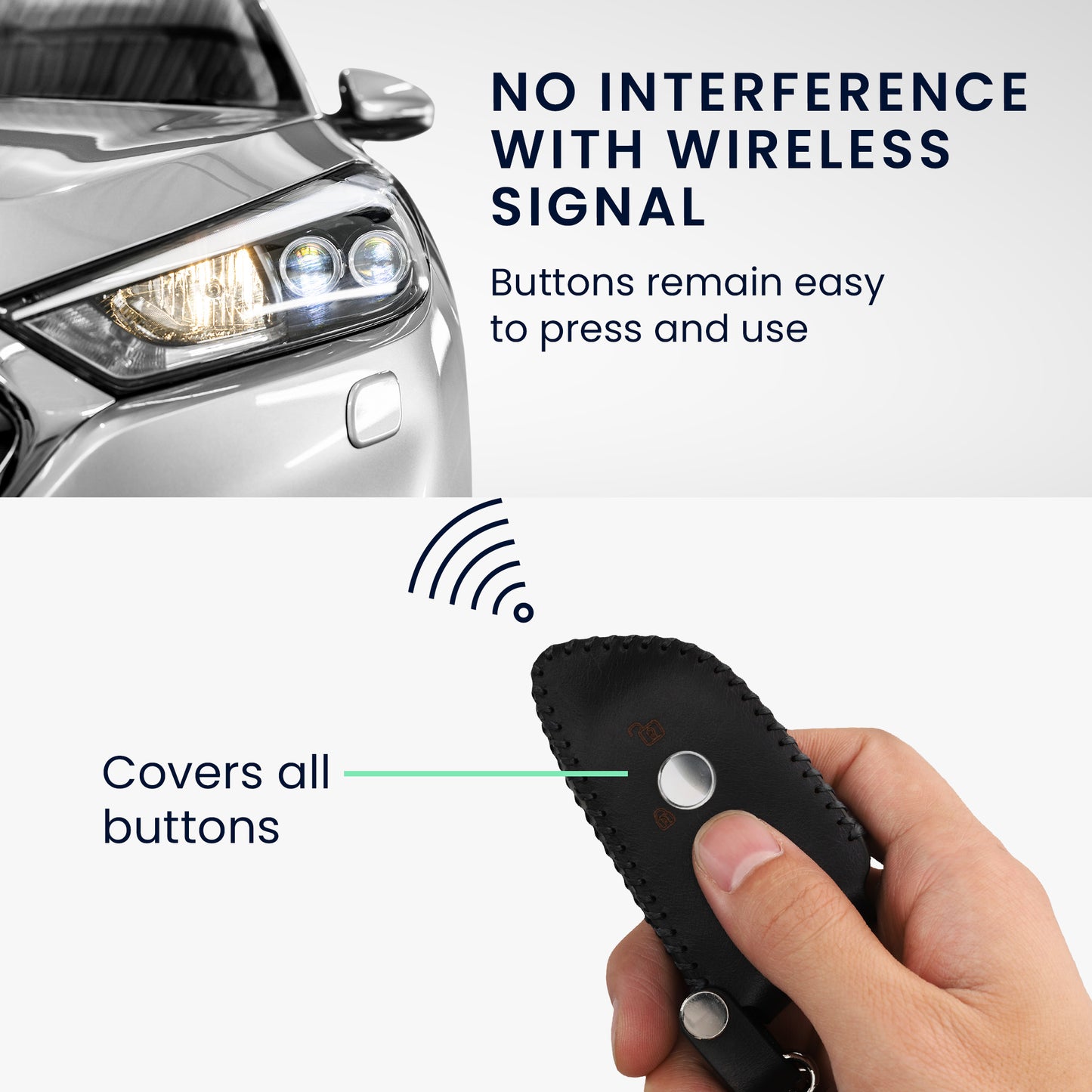 Hülle für BMW 3-Tasten Smart Key Autoschlüssel
