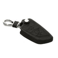 kwmobile Autoschlüssel Hülle kompatibel mit BMW 3-Tasten Smart Key Autoschlüssel Kunstleder Schutzhülle Schlüsselhülle Cover